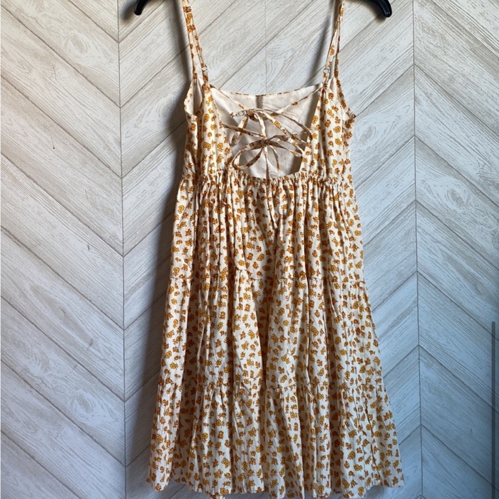 Faithfull the Brand Yellow Floral Mini Dress - Picture 5 of 6